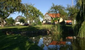Ortsansicht Zickra, ein Ortsteil der Stadt Berga-Wünschendorf