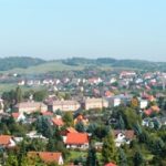 Blick über das Gebind in Richtung Siedlungsstraße in Wünschendorf