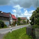 Ortsansicht Zschorta, ein Ortsteil von Berga-Wünschendorf