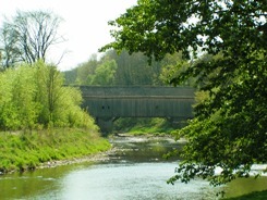 Holzbrücke © Stadt Berga-Wünschendorf