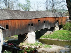 Holzbrücke © Stadt Berga-Wünschendorf